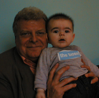with great-uncle Colin (who was visiting from New York)